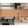 Homeroots 4 x 4 in. Terra Cotta Tango Peel & Stick Tiles 399995